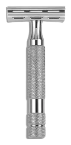Rockwell Razors 6C - Double Edge Safety Razor White Chrome