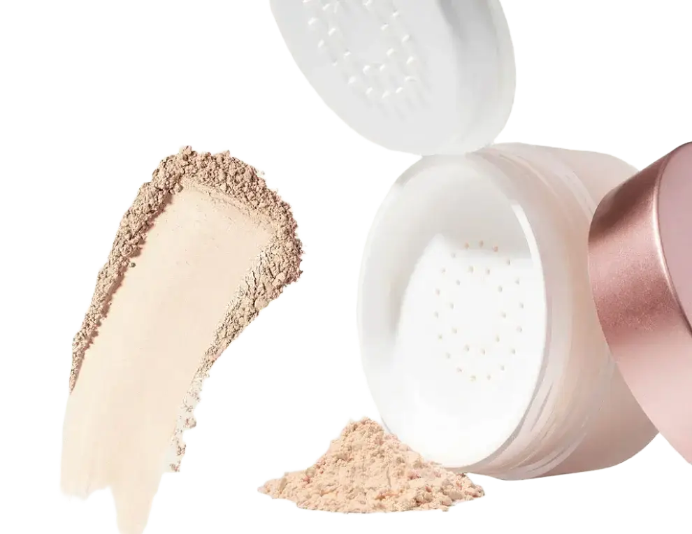 GRWM Cosmetics Powder Rush Loose Baking & Setting Powder Cream Puff