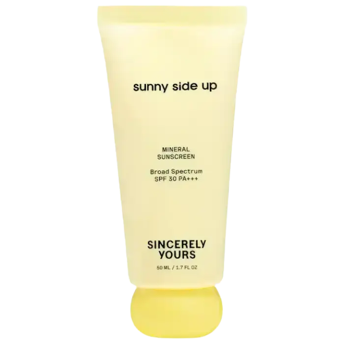 Sincerely Yours Sunny Side Up Hydrating Mineral Sunscreen, Broad Spectrum Protection SPF 30 PA+++