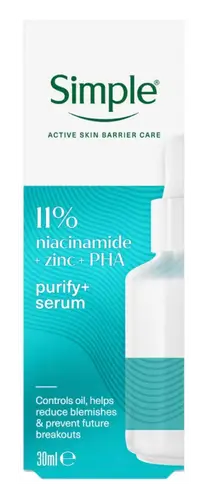Simple Skincare 11% Niacinamide + Zinc + PHA Purify+ Serum