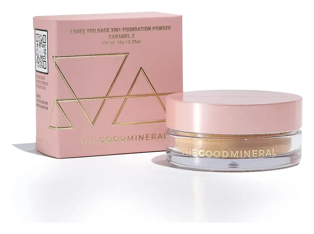 The Good Mineral Loves You Back 3In1 - Powder Foundation Caramel 2