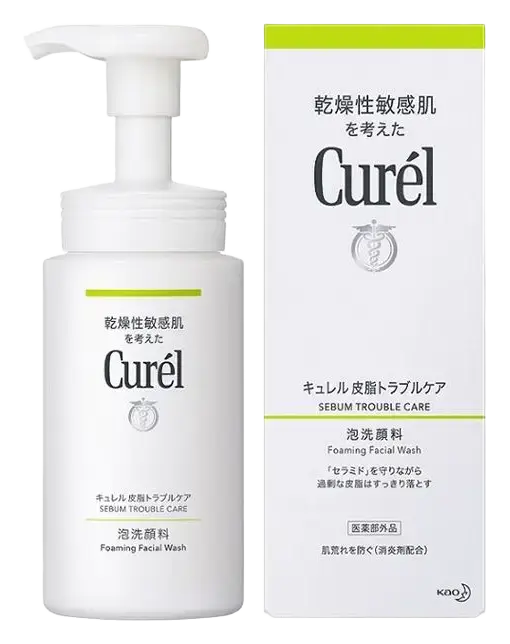 Curel Sebum Trouble Care Foaming Facial Wash
