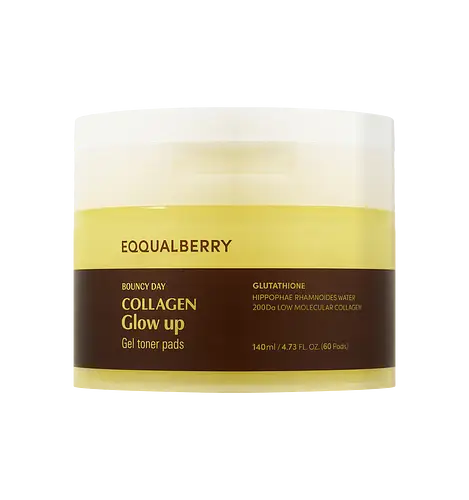 Eqqualberry Collagen Glow Up Gel Toner Pads