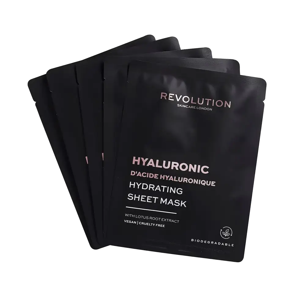 Revolution Beauty Biodegradable Hydrating Hyaluronic Acid Sheet Mask
