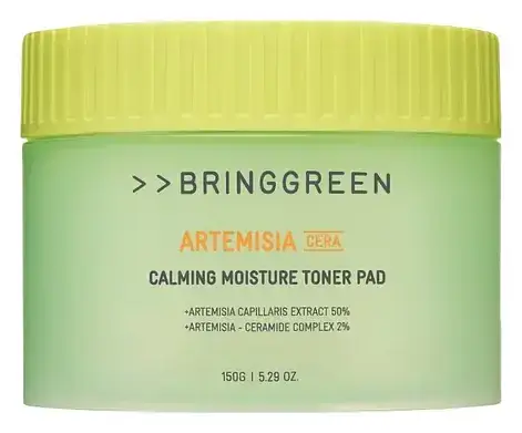 Bring Green Artemisia Cera Calming Moisture Toner Pad