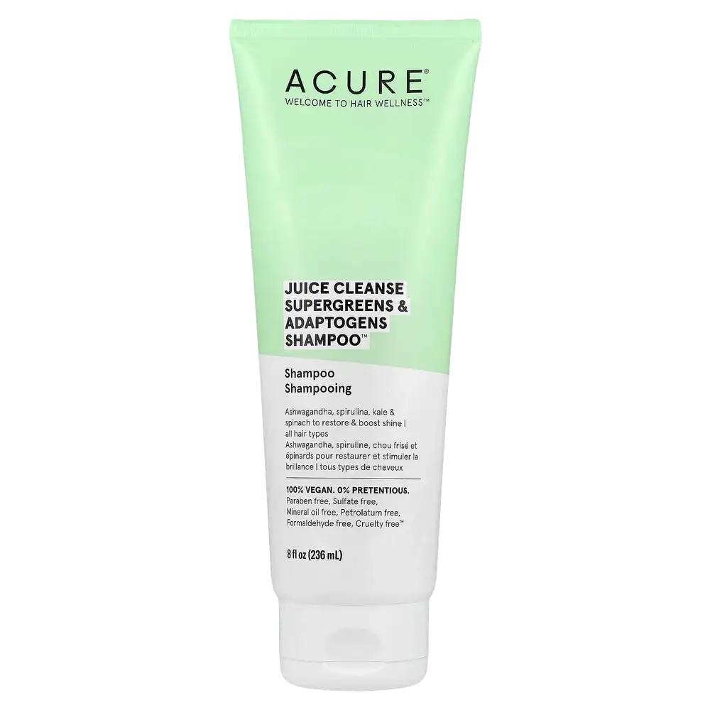 Acure Juice Cleanse Supergreens & Adaptogens Shampoo