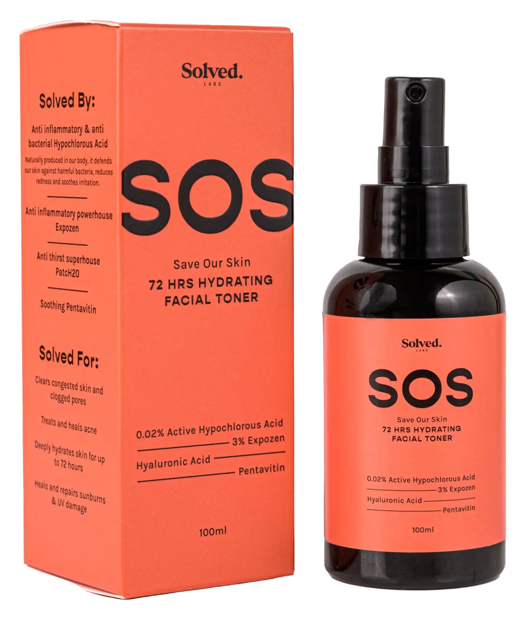 Solved Labs SOS Hypochlorous Acid Facial Toner
