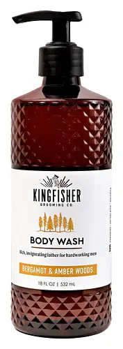 Kingfisher Grooming Co. Bergamot And Amber Woods Body Wash