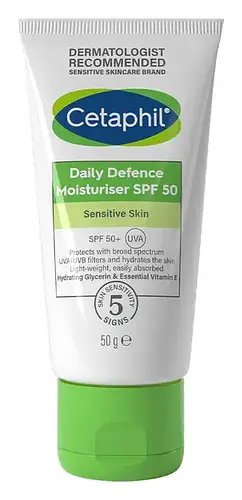 Cetaphil Daily Defence Face Moisturiser With SPF 50+ UK