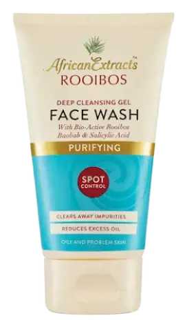 African Extracts Rooibos Skin Care Purifying Deep Cleansing Gel Face Wash
