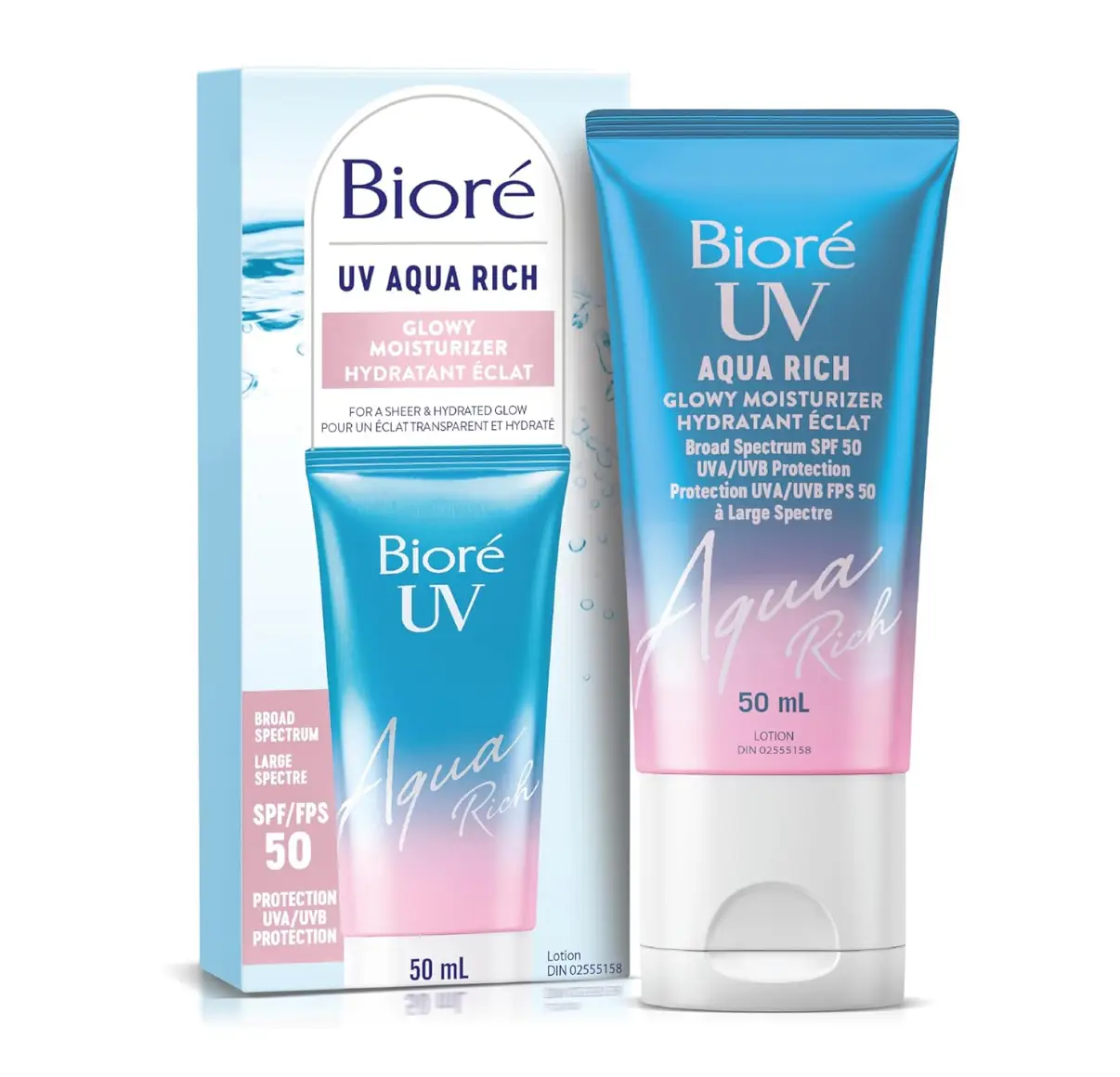 Biore UV Aqua Rich Glowy Moisturizer SPF 50 Canada
