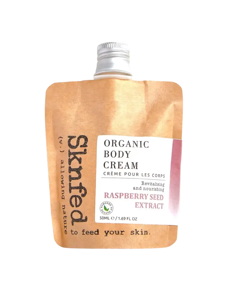 Sknfed Organic Body Cream With Raspberry Seed Extract