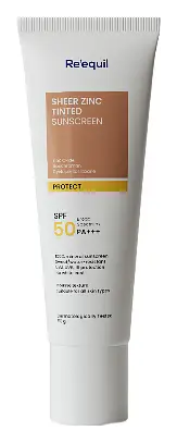 Re’equil Sheer Zinc Tinted Sunscreen SPF 50