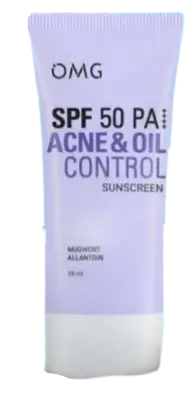 OMG Beauty Acne & Oil Control UV Barrier Sunscreen SPF 50
