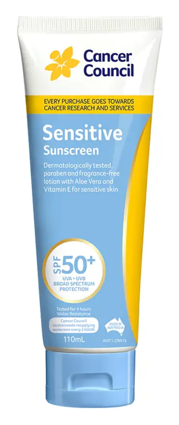 Cancer Council Sensitive Sunscreen SPF50+
