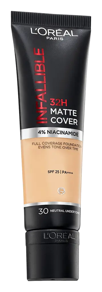 L'Oreal Infallible 32H Matte Cover Foundation With 4% Niacinamide 30