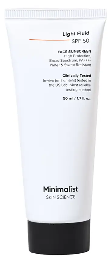 Minimalist Light Fluid SPF 50 Sunscreen