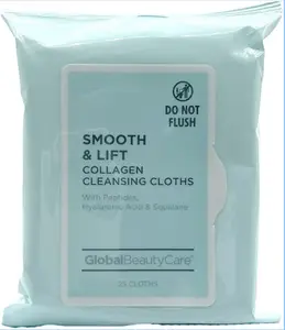 Global Beauty Care Smooth & Lift Collagen Cleansing Cloths