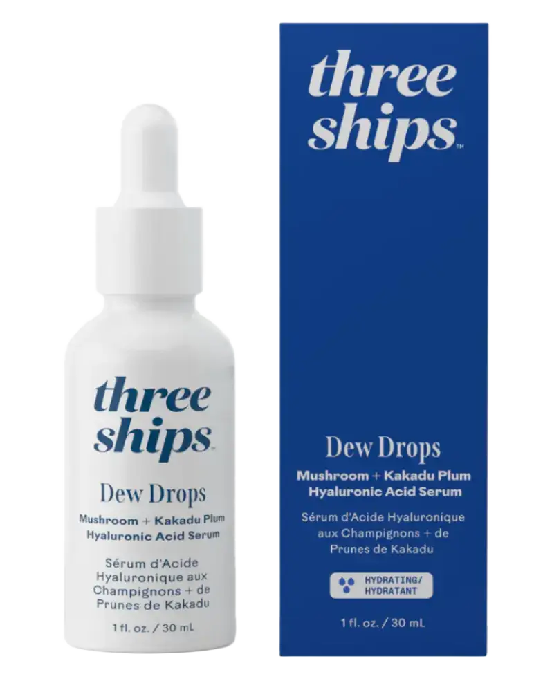 Three Ships Beauty Dew Drops Mushroom + Kakadu Plum Hyaluronic Acid Serum