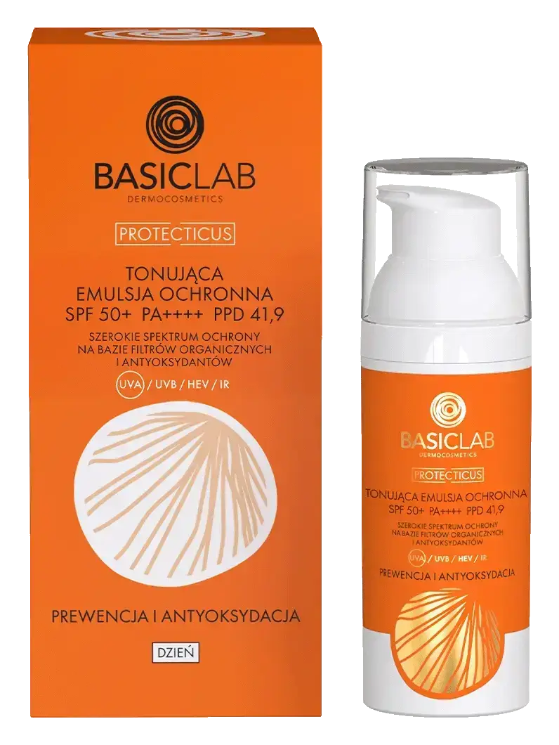 BasicLab Protecticus Tonująca Emulsja Ochronna SPF 50+ PA++++