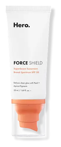 Hero Cosmetics Force Shield Superbeam Sunscreen Apricot SPF 30