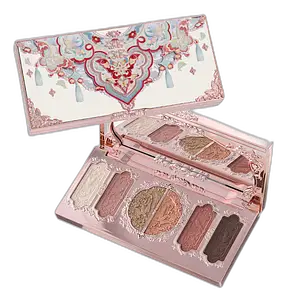 Flower Knows Butterfly Cloud Collar Embossed Six-Color Makeup Palette 01 Terracotta Brick
