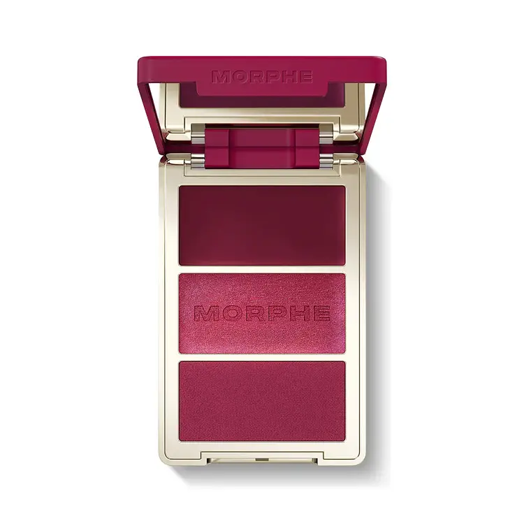 Morphe Cheek Thrills Multi-Finish Face Trio Wine & Dine