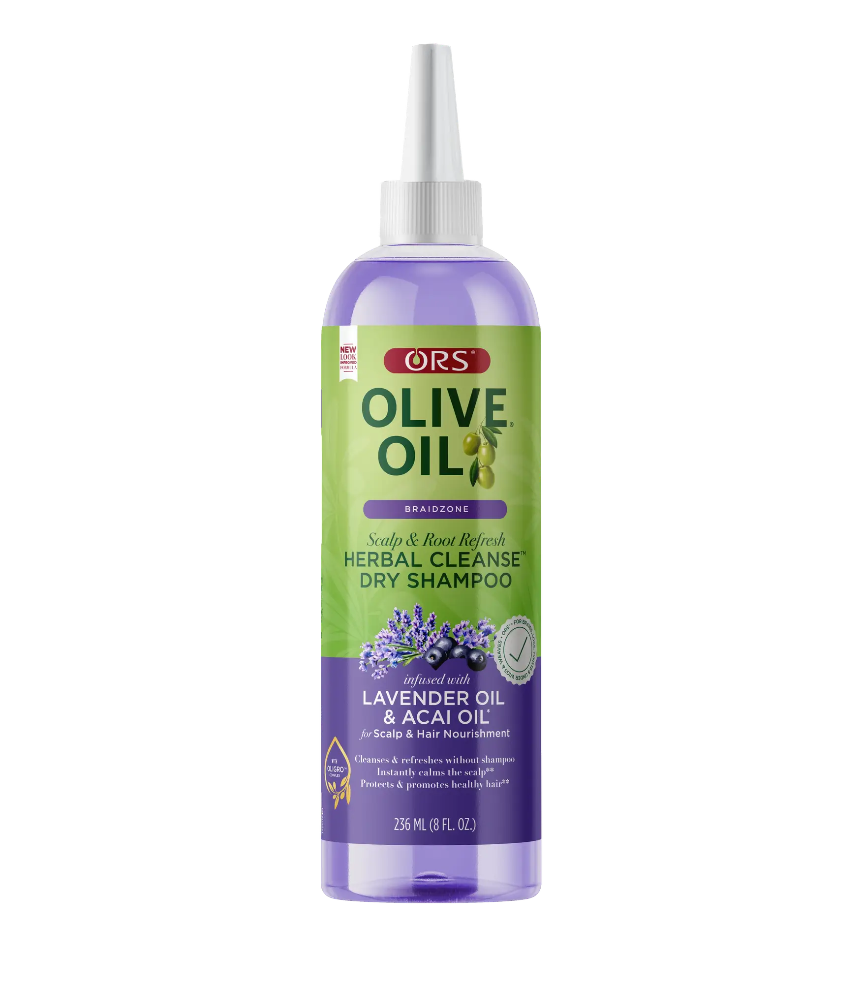 ORS Hair Care Olive Oil Braidzone Scalp & Root Refresh Herbal Cleanse Dry Shampoo