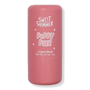 Sweet & Shimmer Cream Blush Stick Poppy Pink