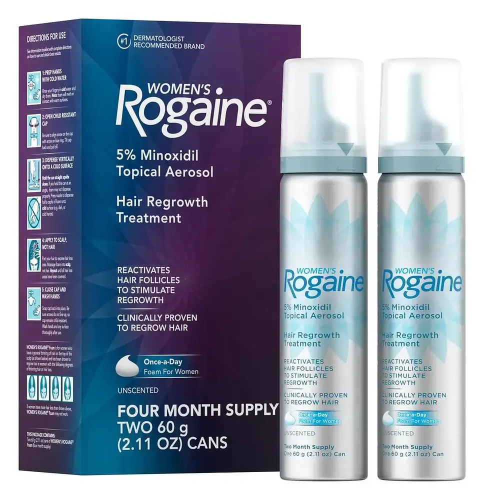 Regaine Women's 5% Minoxidil Topical Aerosol Hair Regrowth Treatment