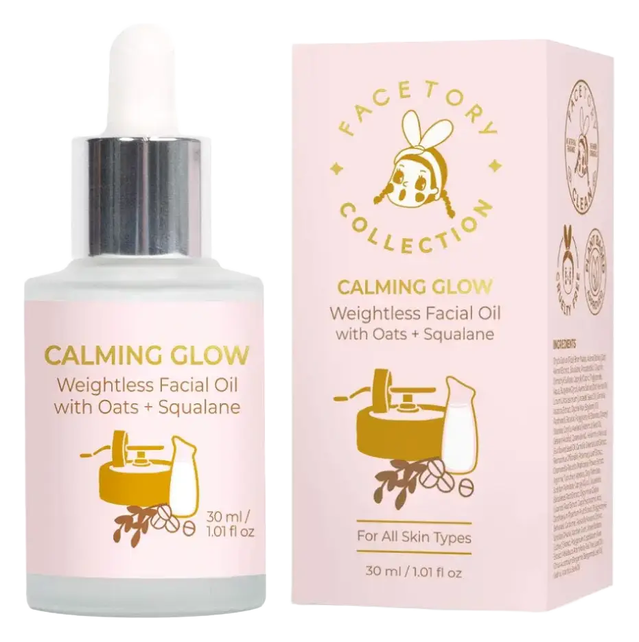 Facetory Oats Calming Glow Weightless Facial Oil