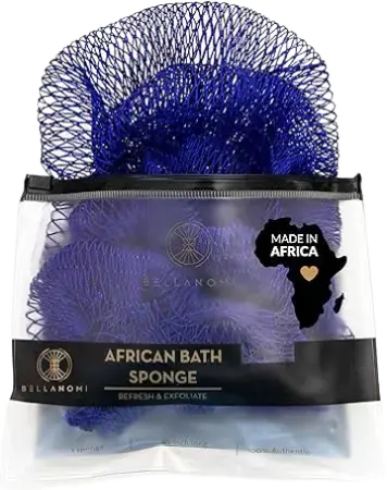 Bellanomi African Exfoliating Net Sponge Navy Blue
