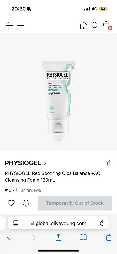 Physiogel Cica Balance cleanser