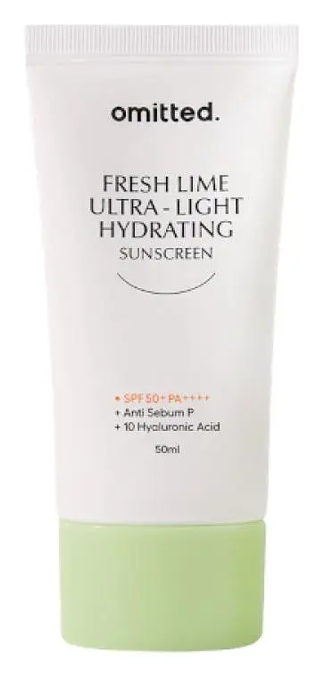 Omitted Fresh Lime Ultra Light & Hydrating Sunscreen SPF 50+