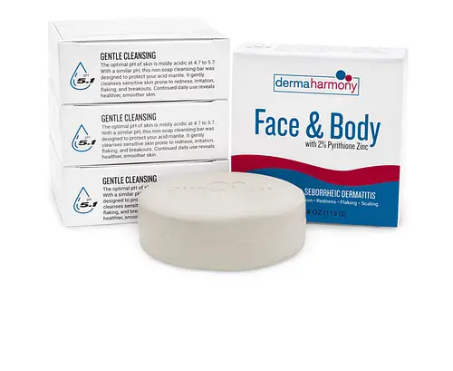 DermaHarmony 2% Pyrithione Zinc Face & Body Bar