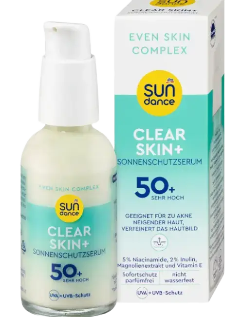 Sundance Clear Skin+ Sonnenschutzserum SPF 50+