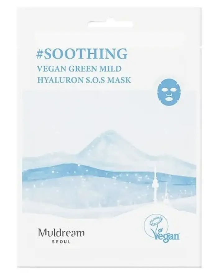 Muldream Vegan Green Mild Hyaluron S.O.S Mask