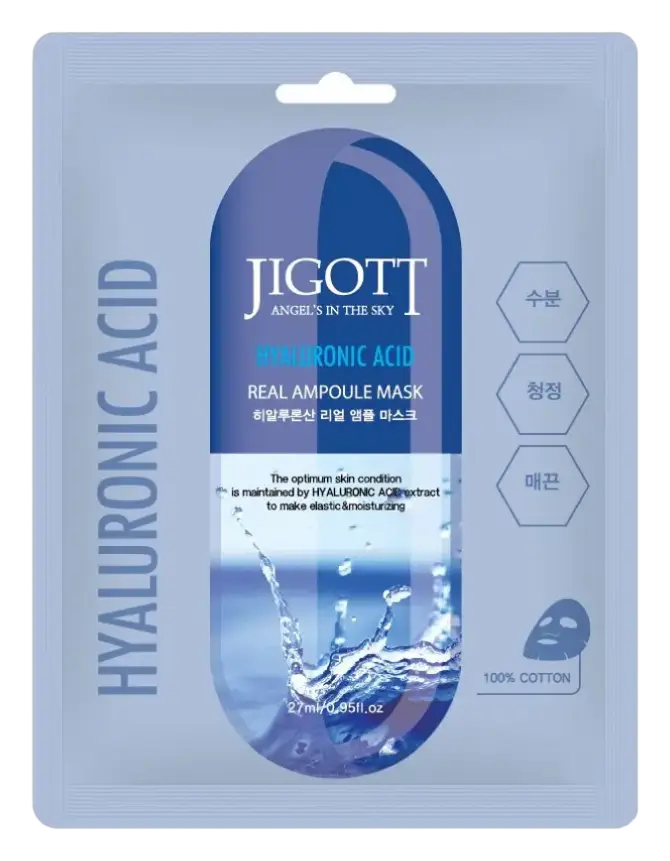 Jigott Real Ampoule Mask Hyaluronic Acid