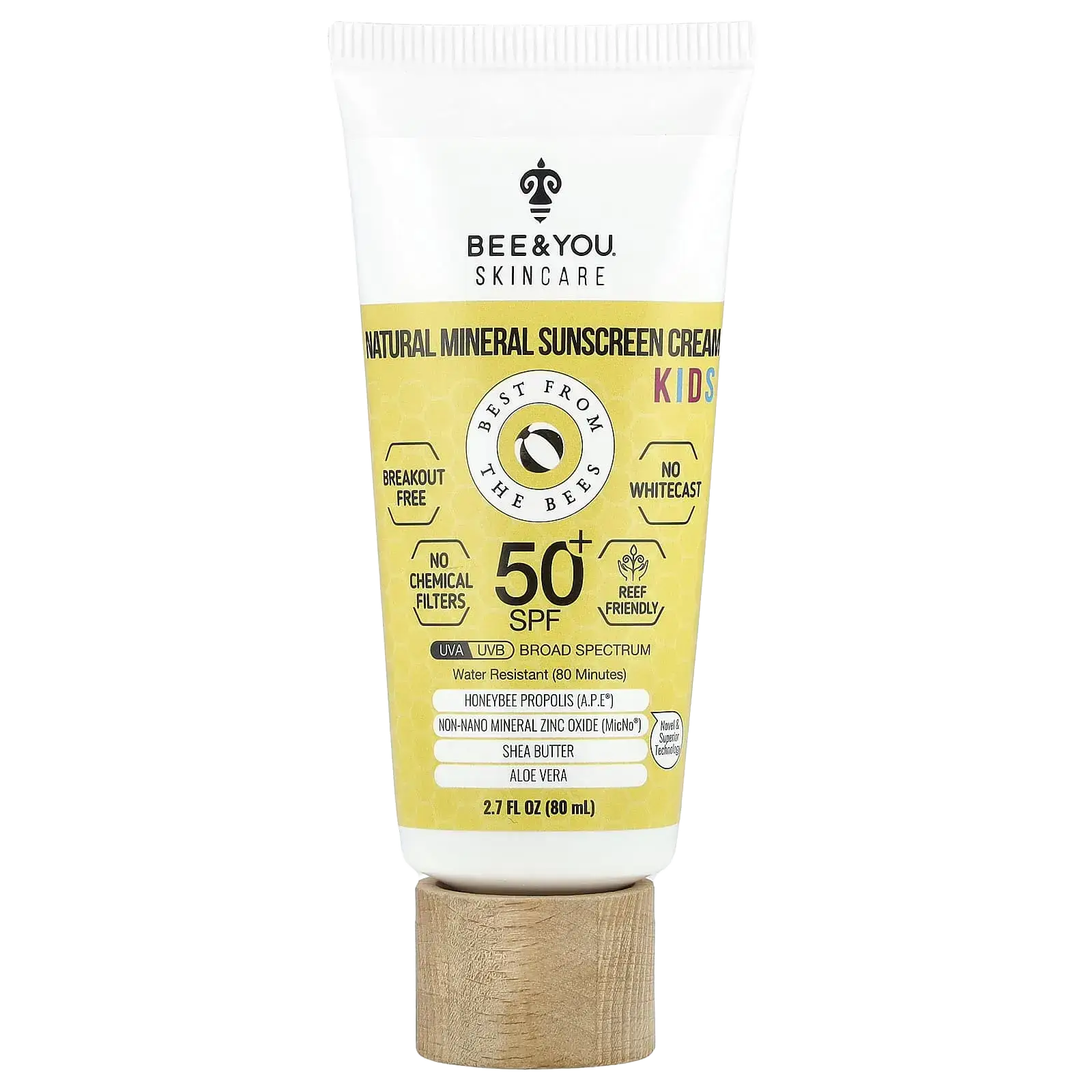 Bee&You Natural Mineral Sunscreen Cream For Kids SPF 50+