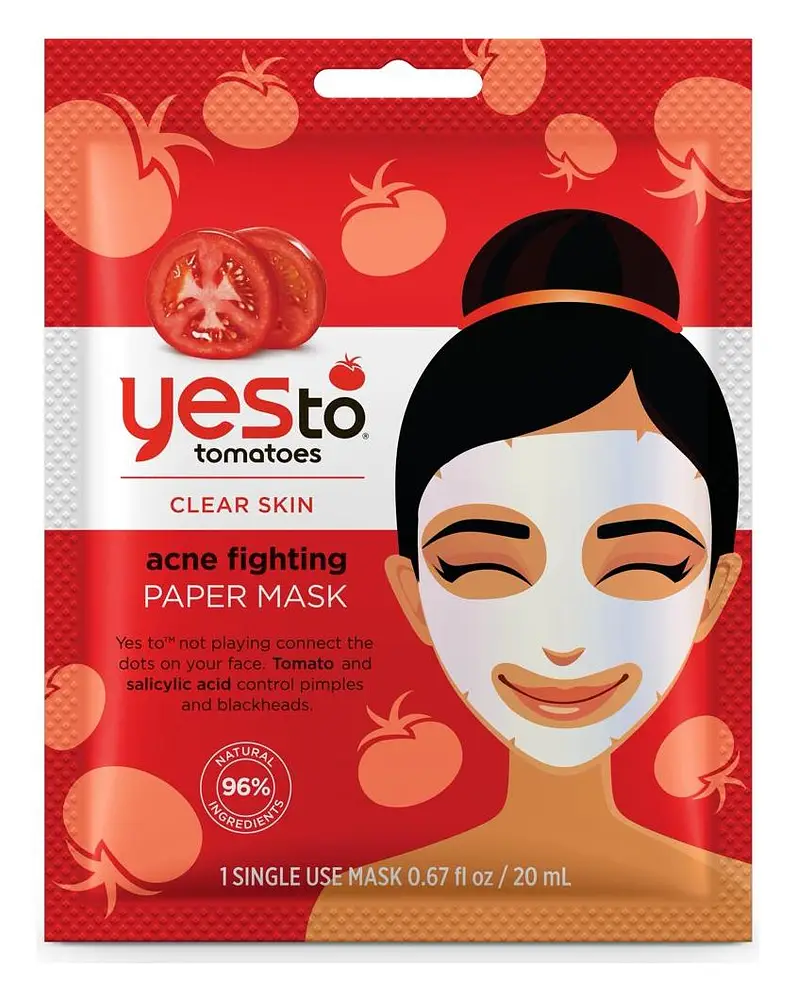 Yes To Tomatoes Clear Skin Acne Fighting Sheet Mask