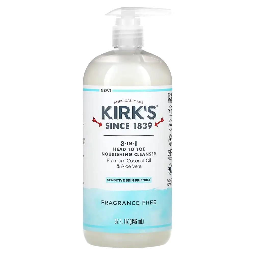 Kirk’s 3-In-1 Head To Toe Nourishing Cleanser Fragrance Free