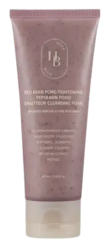 Heveblue Red Bean Pore-Tightening Peptamin Podo Chaltteok Cleansing Foam
