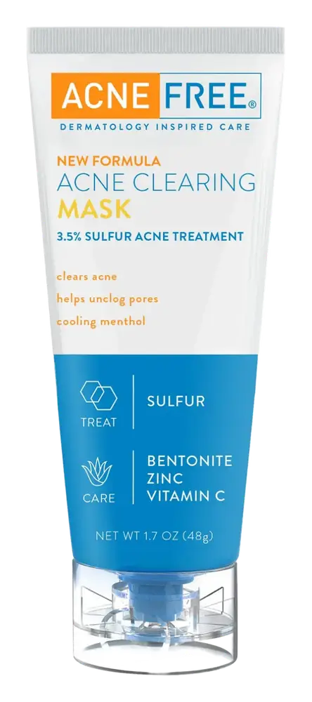 Acne Free Acne Clearing Mask 3.5% Sulfur Acne Treatment
