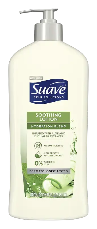 Suave Soothing Lotion Hydration Blend With Aloe & Cucumber Extracts