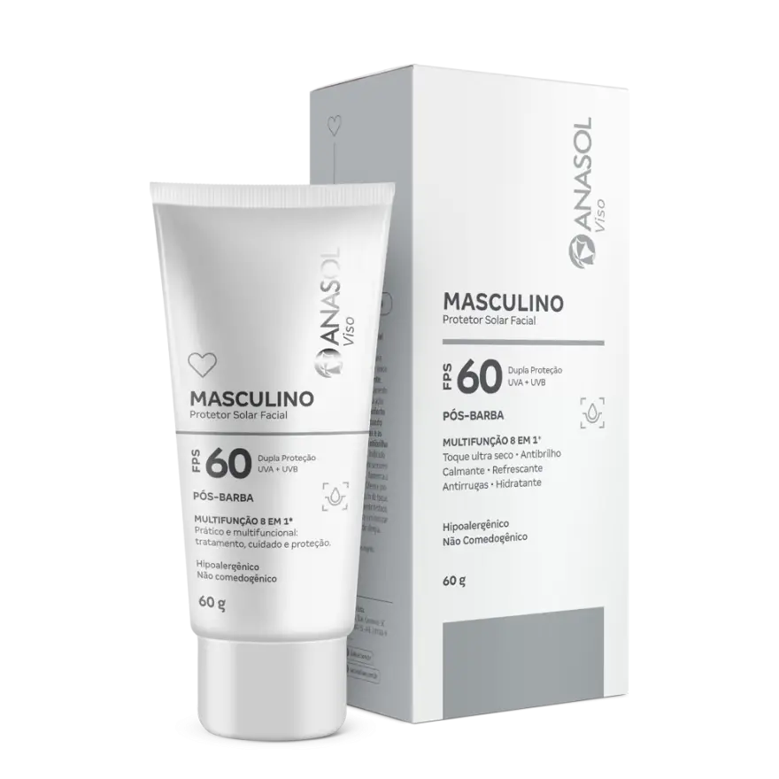 Anasol Protetor Solar Facial Masculino SPF 60
