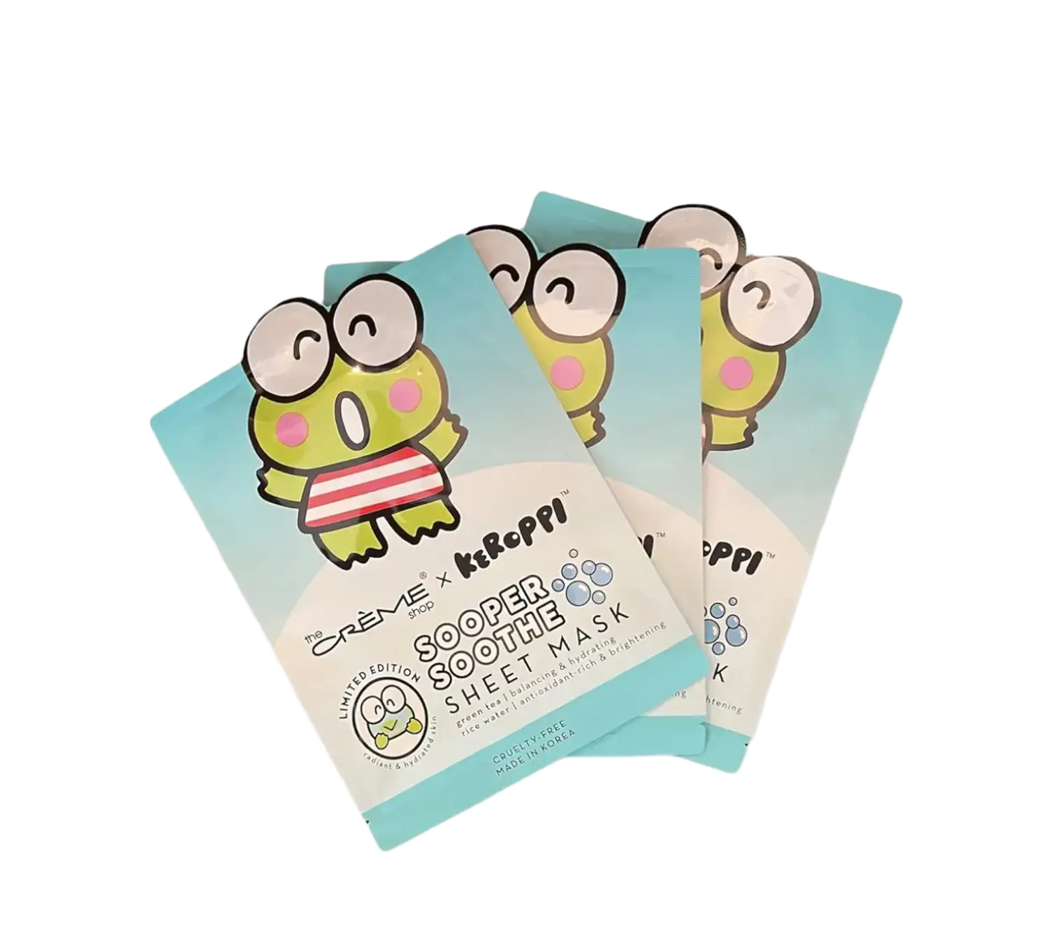 The Creme Shop Keroppi Sooper Soothe Sheet Mask