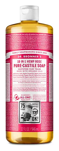 Dr. Bronner's Pure-Castile Liquid Soap Rose