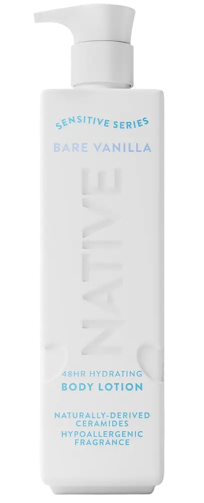 Native Sensitive Series 48Hr Hydrating Body Lotion Bare Vanilla