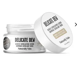 Naturally Vain Delicate Dew: Gentle Exfoliating Face Scrub for Sensitive Skin