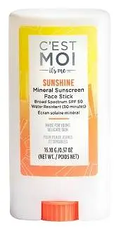 C’est Moi Sunshine Mineral Sunscreen Face Stick Broad Spectrum SPF 50